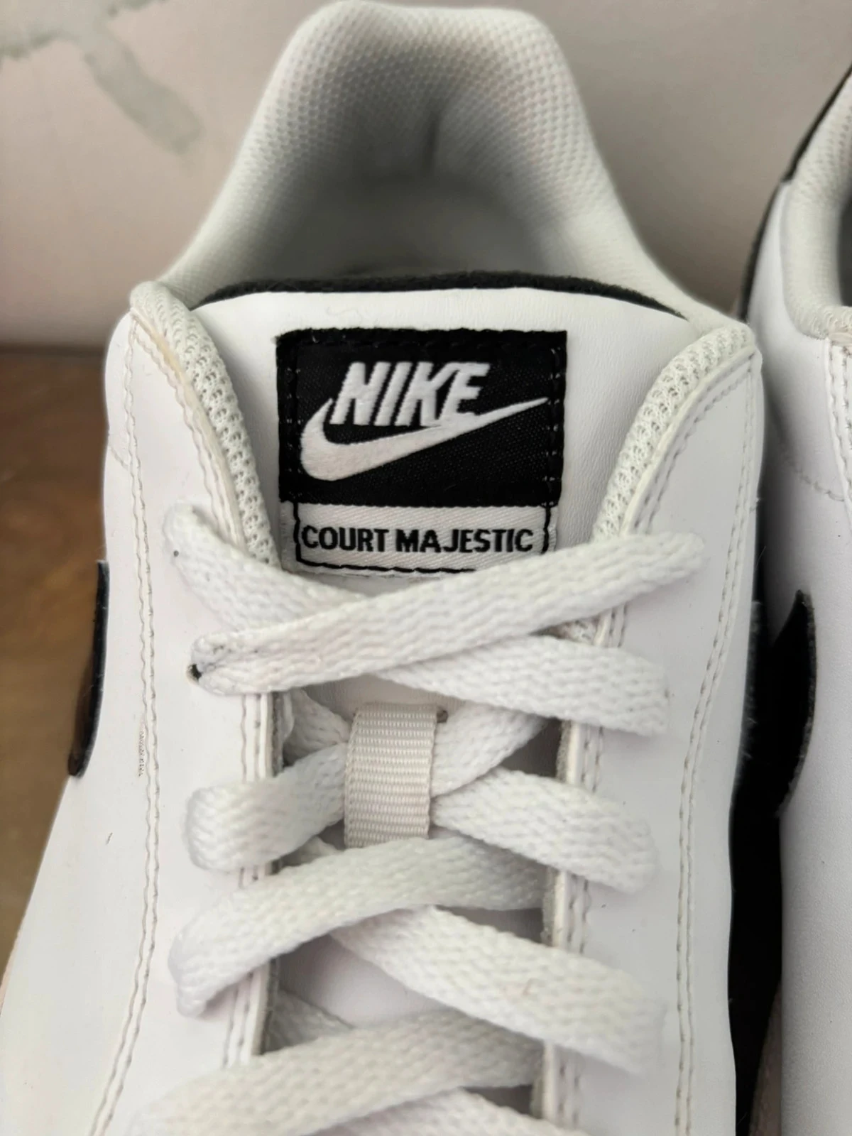 White black Nike court Majestic leather sneakers 44 – photo 4